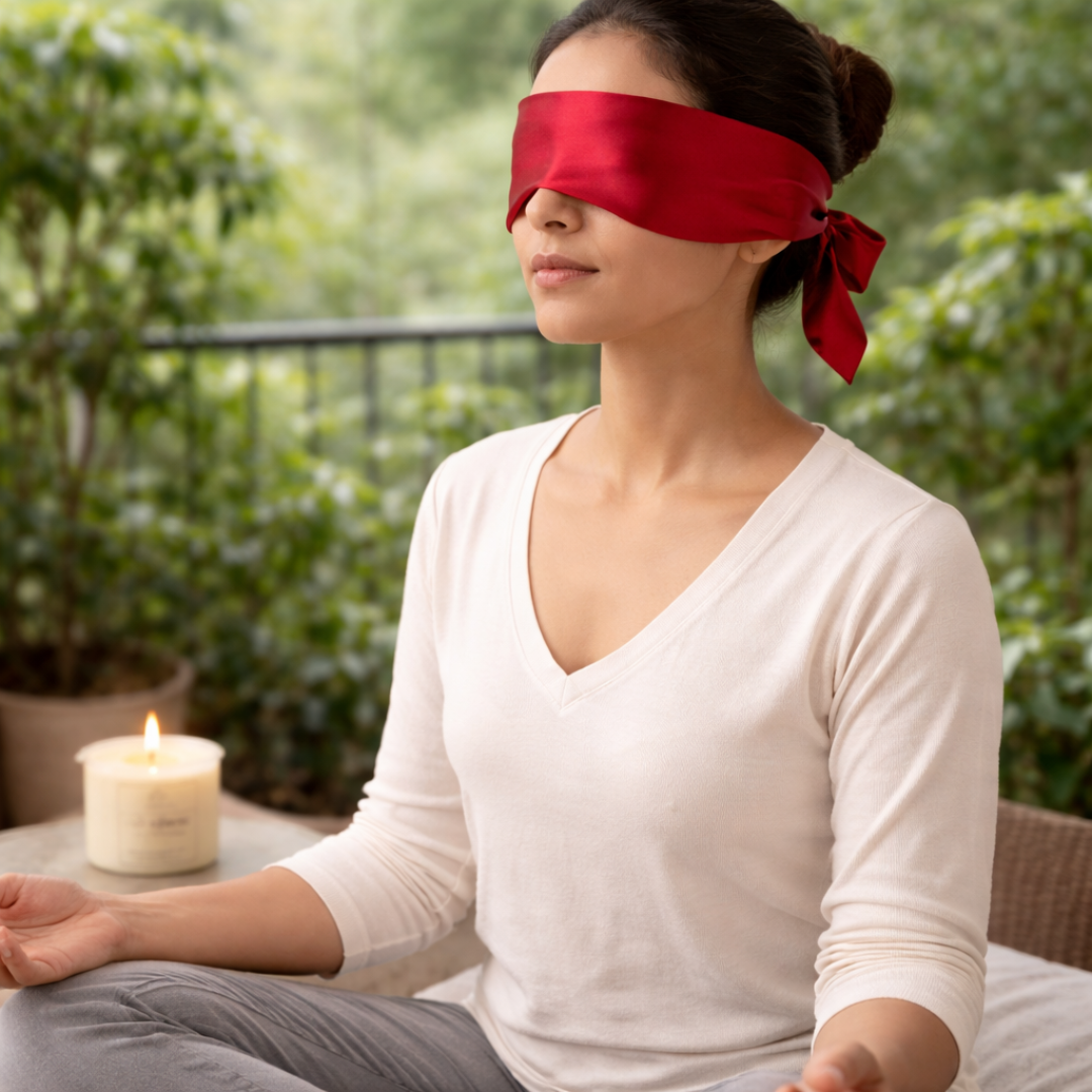 Indraya Eye Mask | Satin Calm for Digital Detox and Stillness Indraya